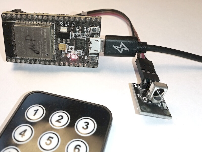 IR senzor a ESP32
