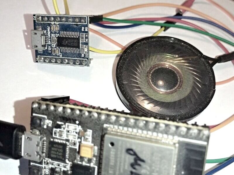 JQ6500 - ESP32 - fotografie