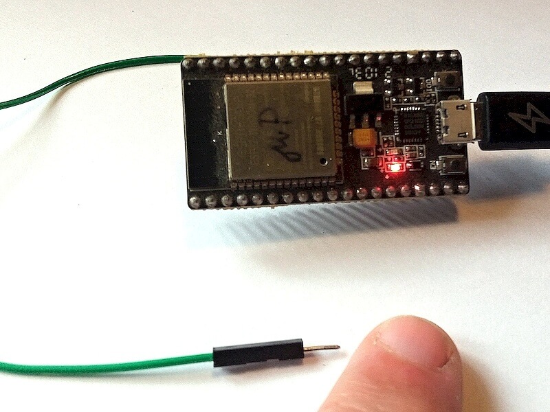 dotykový pin - test