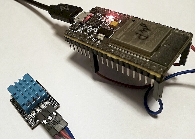 pripojeni DHT11 k ESP32