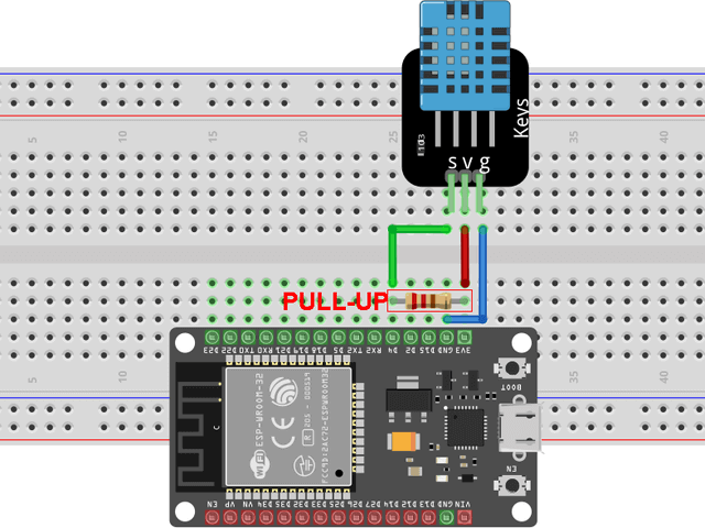 schema DHT11-ESP32