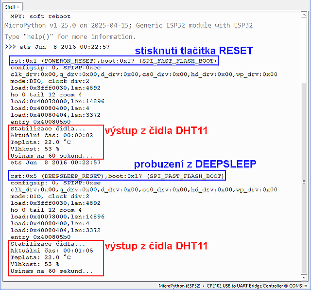 vystup z DHT11