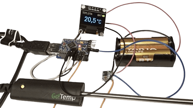 Vernier GoTemp a Arduino Pro Mini