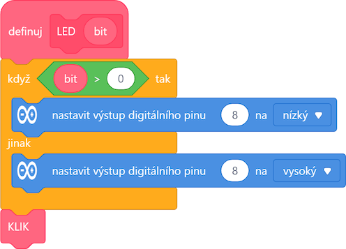 podprogram LED