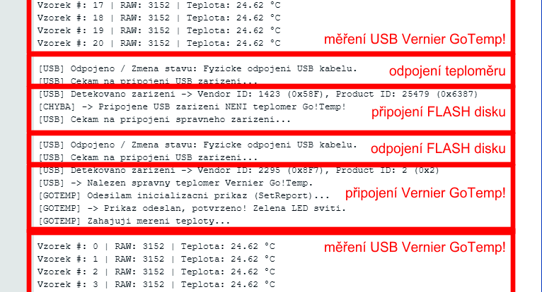 vytazeni USB, pak vlozeny jiny