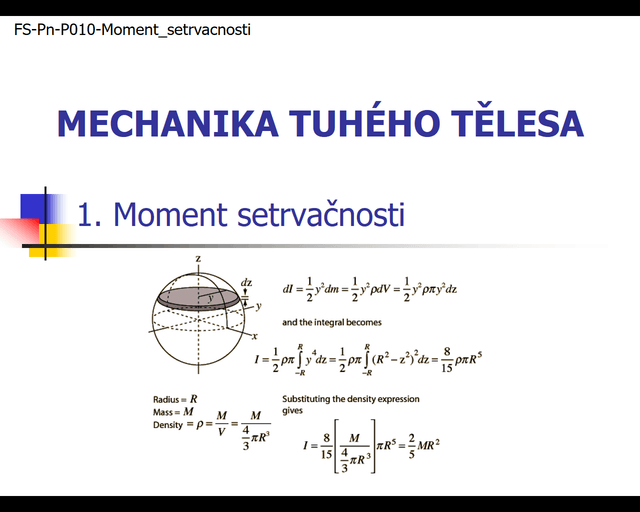 moment setrvacnosti